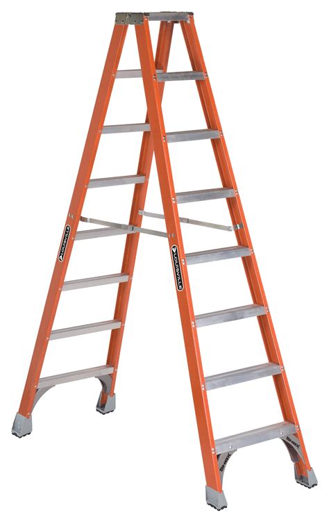 Louisville Ladder 10 Fiberglass Twin Step Ladder 13 Reach 300 Lbs