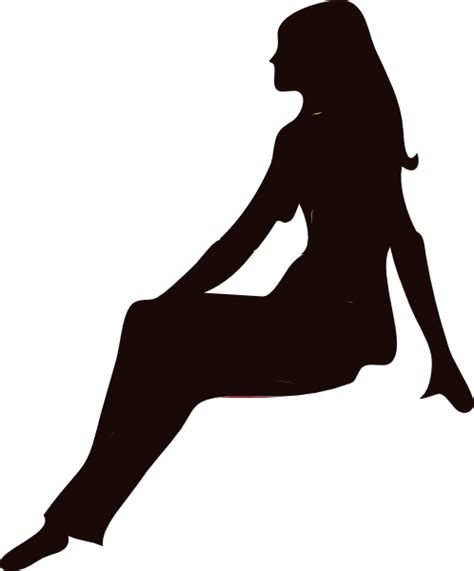 Human Silhouette Sitting Png Girl Sitting Silhouette Png Free