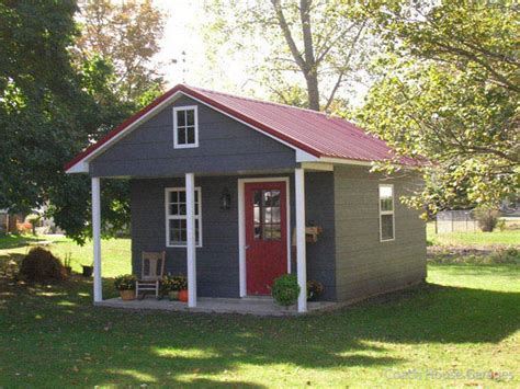 What are the shipping options for red metal roofing? #L0223 - Backyard Cottage in Kansas | Coach House Garages ...