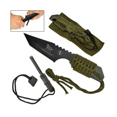 Promotional 7 Hunting Knife With Fire Starter