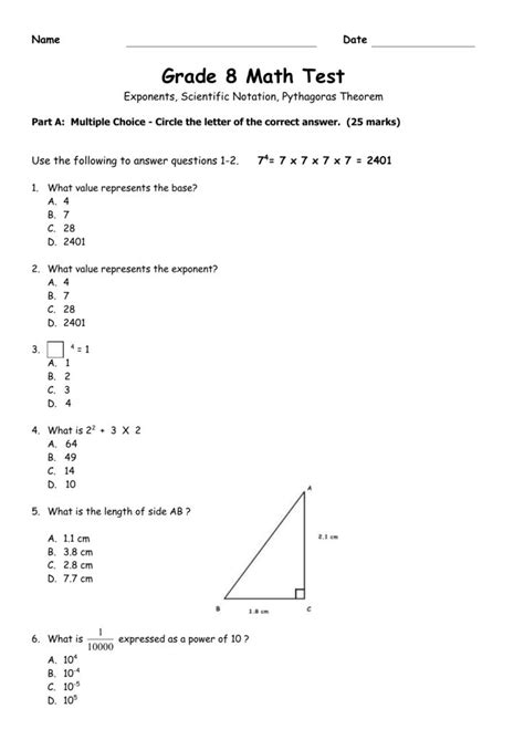 Math Activities For Grade 8 Students