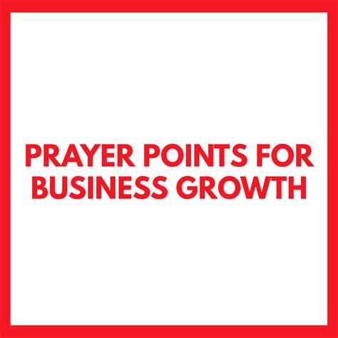 30 Prayer Points For Business Growth Everyday Prayer Guide