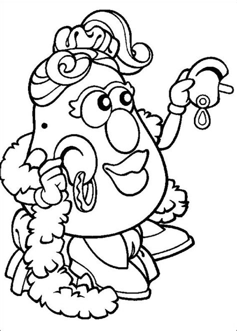 Mr Potato Head Coloring Page Printable Sketch Coloring Page