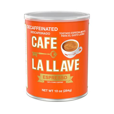 Espresso Style Ground Decaf Coffee Can Café La Llave
