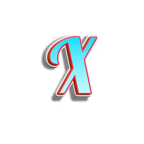 3d Letters X Editable Text Effect X Letter X Alphabet Png