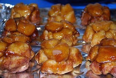 Homestyle biscuits, eggs, bacon, and swiss cheese, what could be a better combination for this easy monkey bread recipe? mini monkey bread: makes 12 with 1 can of Grands biscuits, bake 14 minutes.... Breakfast today ...