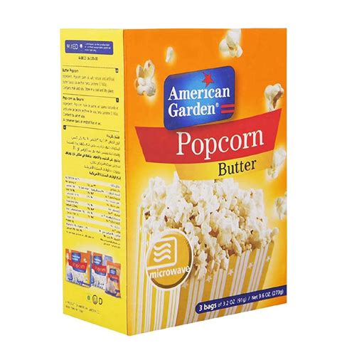 American Garden Butter Microwave Popcorn 273g From Supermartae