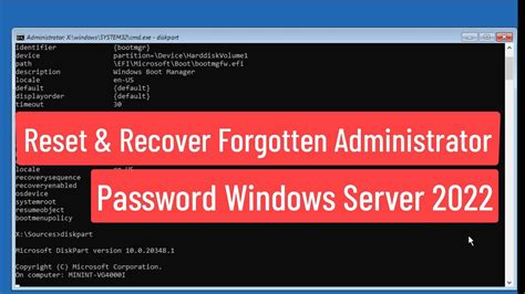 Reset And Recover Forgotten Administrator Password In Windows Server 2022