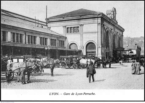 Here lies the start of an urban. Lyon_ Gare de Lyon-Perrache station 1900, Rhône-Alpes ...