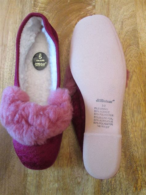 Vintage Half Cuff Slippers Marks And Spencer 1960s Marks And Spencer