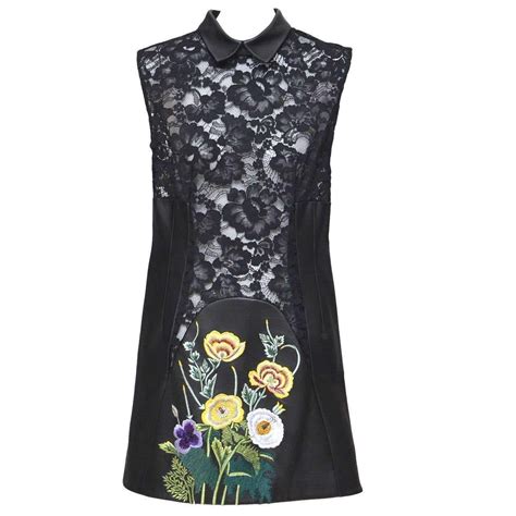 christopher kane runway lace leather dress for sale at 1stdibs christopher kane leather