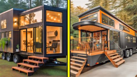 Incredible Luxury Modern Tiny Homes With Huge Windows And Decks