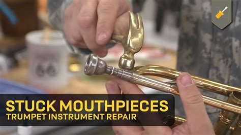 How To Fix A Stuck Trumpet Mouthpiece Instrument Repair At Home Youtube