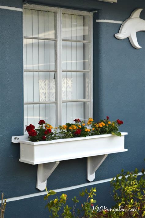 Even in winter, your home can feel fresh and alive if you grow houseplants. How to Build a Flower Box Planter Tutorial - H20Bungalow