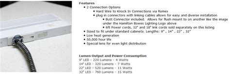 L 6 Series 120v Led Lighting System Hamilton Bowes