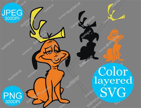 Max Grinchs Dog Layered Svg Cut File Pre Grouped For Etsy