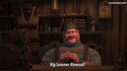 Blowout Frozen Summer Winter Disney Gifs Anna