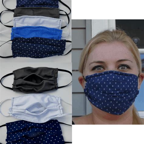 This free face mask pattern features a removable filter pocket so you can change the filter and wash the mask. Medical sewn face mask pattern with filter pocket and nose ...