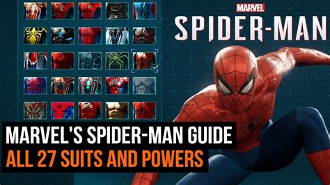 Spider Man Ps4 All Suits This Video Guide Will Help Showcase All Of