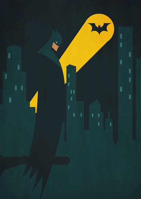 Batman Minimal Illustration Behance