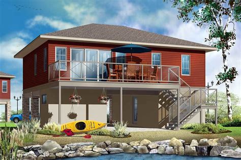 Elevated 2 Bed House Plan For Flood Prone Areas 22340dr