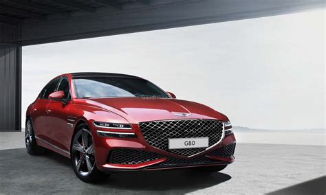 Hyundais 2022 Genesis G80 Sport Unveiled With Rear Wheel Steering