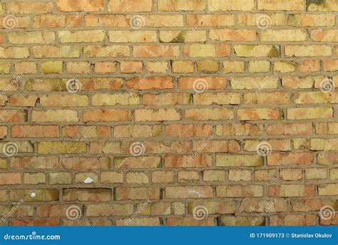 Retro Brick Wall Old Golden Color Texture Great Design For Any
