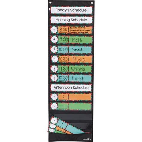 Daily Schedule Pocket Chart And Cards 1 Pocket Chart 22 Cards