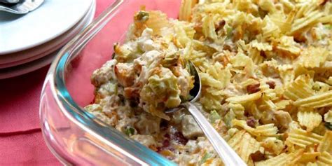Reviewed by millions of home cooks. Retro Hot Chicken Salad (can replace water chestnuts with almonds) | Hot chicken salads ...