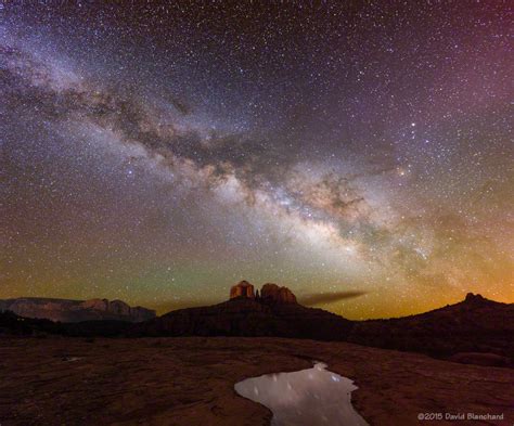 The Milky Way And Cathedral Rock Flagstaff Altitudes