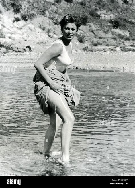 SOPHIA LOREN Italian Film Actress In The 1949 Film Bitter Rice Stock