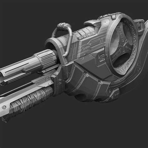 Battle Rifle Halo 2 Stl Digital Model 3d Print Cosplay Etsy