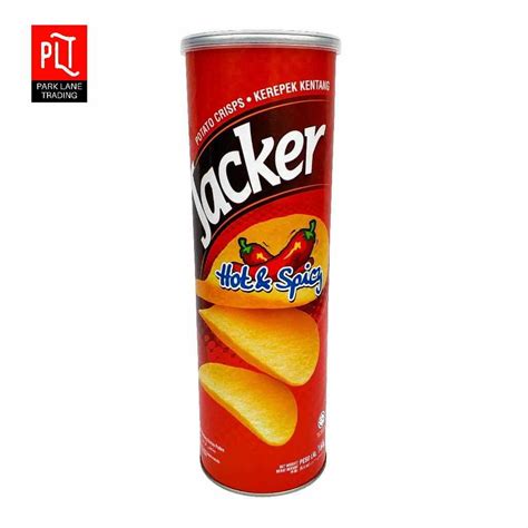 Jacker Potato Crisps G Hot Spicy Bottle Snack Foods