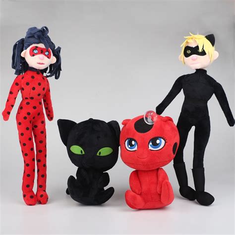 18cm Ladybug Plush Toys Doll Plagg And Tikki Cat Noir Lady Bug Adrien