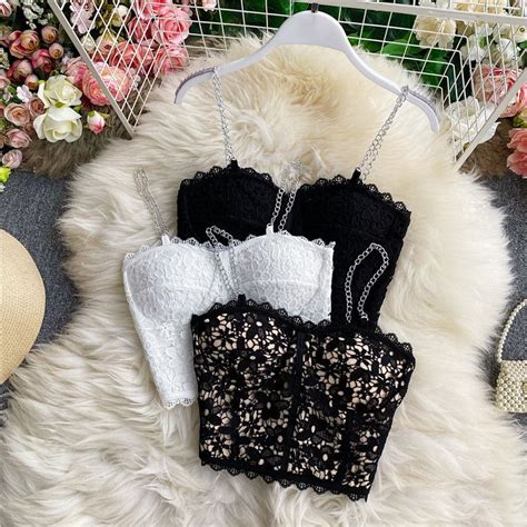 cute lace tank top lace cami top lace camisole bustier top lace tank casual bra casual