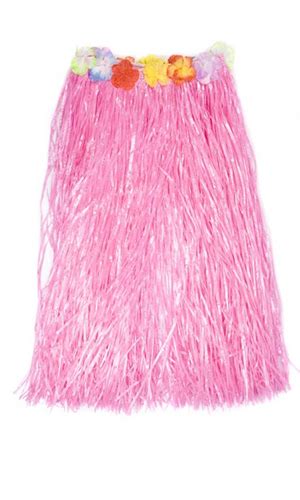 Grass Skirt Pink Long