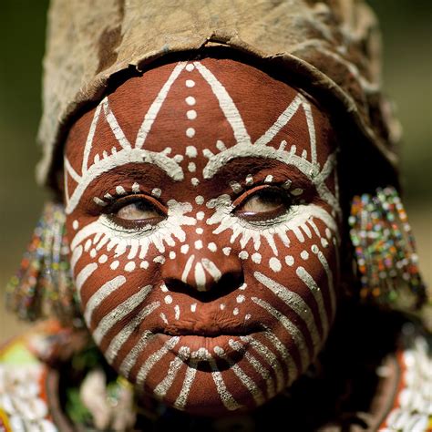 Kikuyu Tribe Woman With Traditional Make Up Laikipia Coun Flickr
