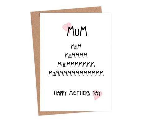 Mothers Day Card Funny Mothers Day Card Personalised Funny Card For Mum Mothers Day Card Mum