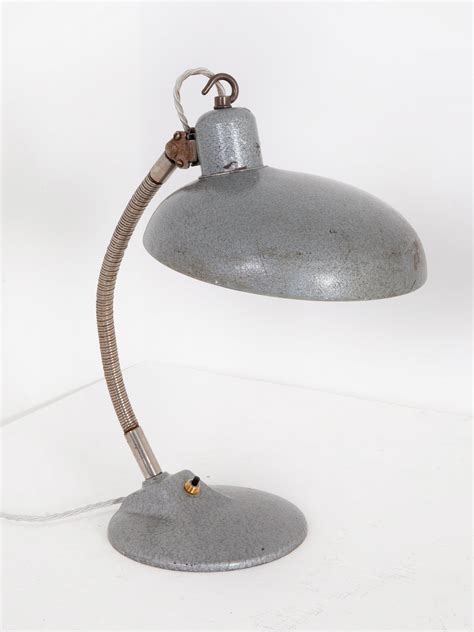 Grey Bauhaus Desk Lamp Drew Pritchard Ltd