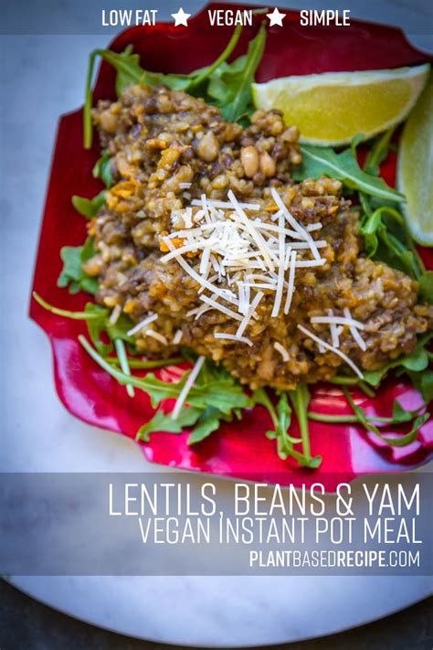 Tips on starting out, grocery store tips, and our favorite low cal recipes. Instant Pot or Crock Pot Rosemary Lentils, Beans, and Yams ...