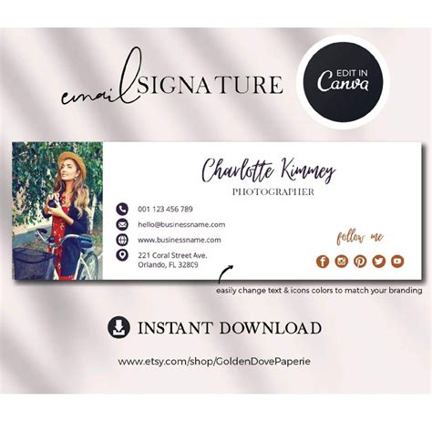 Pin On Email Signature Templates