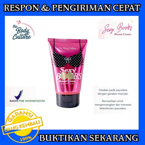 jual sexy boobs breast cream solusi payudara besar and kencang bpom shopee indonesia