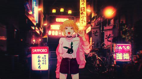 Wallpaper Anime Boys Anime Girls Simple Background Glitch Art Vhs