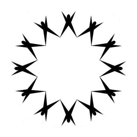 Isolated B Ack And White Icon Of A Group Of People Raising Hands To