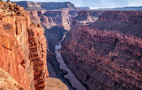 Wallpaper Mountains River Canyon Az Gorge Usa Grand Canyon