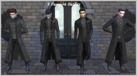 Mod The Sims 4 Vampire Outfits