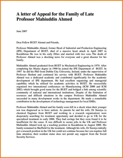 Appeal Letter For University Admission Sampletemplatess