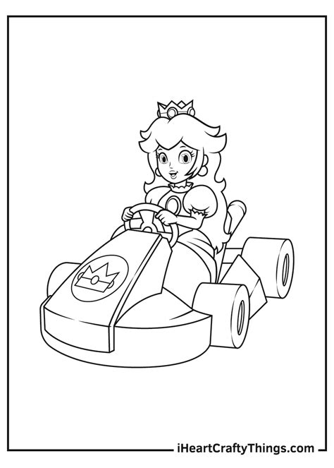 Printable Princess Peach Coloring Page Updated 2021 Coloring Home
