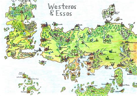Game Of Thrones Map Map Games Kings Landing Westeros Maps World