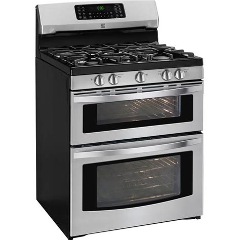 Kenmore 78043 59 Cu Ft Double Oven Gas Range Stainless Steel